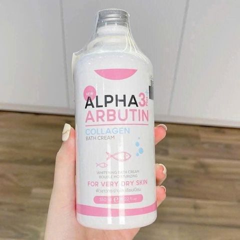 Sữa Tắm Trắng Da Alpha Arbutin 3+ Plus 350ML Dưỡng Trắng( ko vòi) - hàng chuẩn nội địa Thái Lan