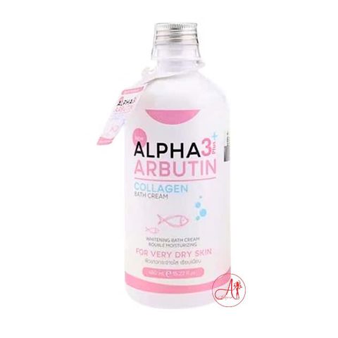 Sữa Tắm Trắng Da Alpha Arbutin 3+ Plus 350ML Dưỡng Trắng( ko vòi) - hàng chuẩn nội địa Thái Lan