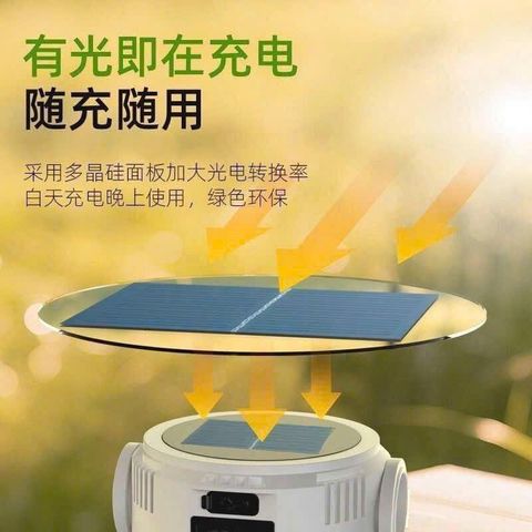 Đèn Chiếu Sáng Sạc Năng Lượng Mặt Trời & USB