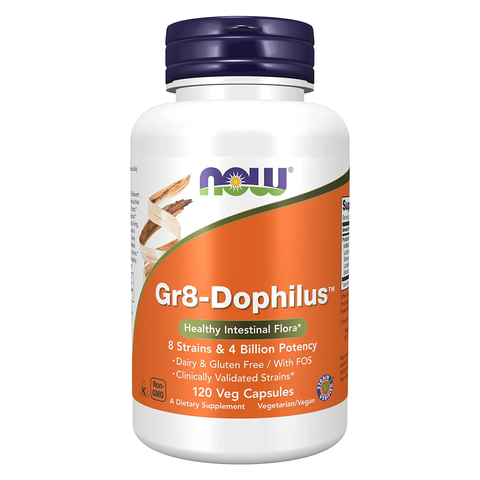 Viên Uống NOW Foods Gr8-Dophilus 120 Viên nhộng chay