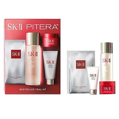 (Hàng công ty) Set Dưỡng Da Ngăn Ngừa Lão Hóa SK-II Pitera Bestseller Trial Kit 4 Món Chính hãng