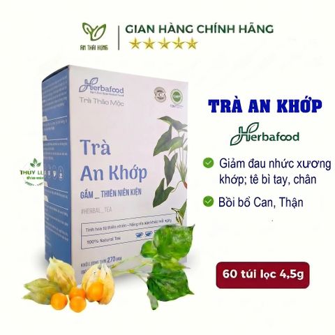 Trà An Khớp Herbafood - Giảm đau xương khớp, tê bì tay chân, Gout