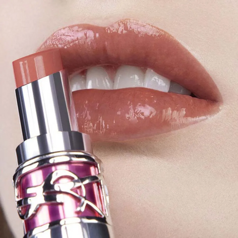 (Sales)Son Dưỡng Yves Saint Laurent YSL Loveshine Candy Glaze 15 Showcasing Nude Màu Cam Nude Đất Chính hãng 659256