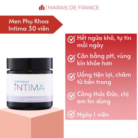 Lactobact Intima Đức Hộp Viên Uống Lợi Khuẩn Vùng Kín Hỗ Trợ Cân Bằng pH Hệ Vi Sinh Nữ