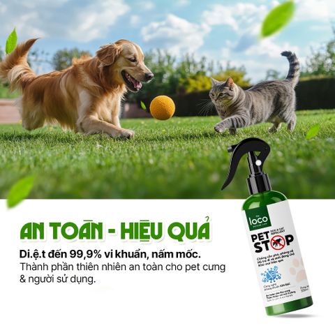Xịt Xua Đuổi Chó Mèo PetStop, Đuổi Chó Mèo, Ngăn Chó Mèo Phóng Uế, Hỗ Trợ Chó Mèo Vệ Sinh Đúng Chỗ