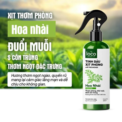 Xịt Thơm Phòng Đuổi Muỗi Tinh Dầu Sả Chanh, Sả Bạc Hà, Cam Quế, Nhài, Oải Hương, Khử Mùi Hiệu Quả