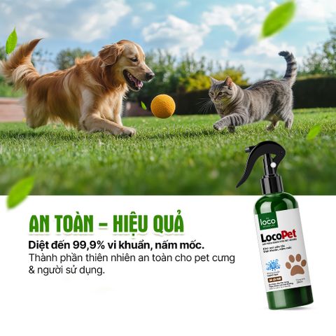 Xịt khử mùi nước tiểu chó mèo, khử mùi nước tiểu siêu tốc, ngăn vi khuẩn gây hại, an toàn cho thú cưng vật nuôi