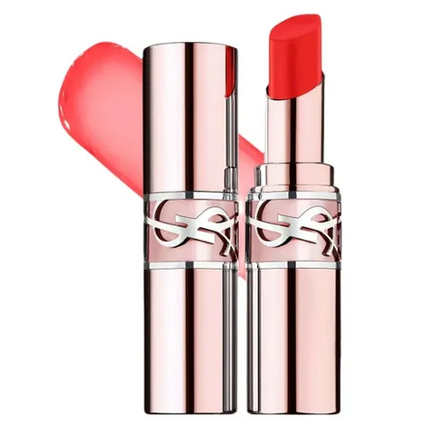 (Cao cấp)Son Dưỡng Yves Saint Laurent YSL Loveshine Candy Glow 9B Cherry Bliss Màu Hồng Anh Đào  Chính hãng