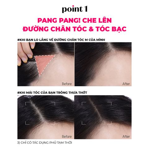 Phấn Phủ Che Khuyết Điểm Tóc Etude Pang Pang Hair Shadow 3.5g – Che Thưa Tóc, Chân Tóc Bạc
