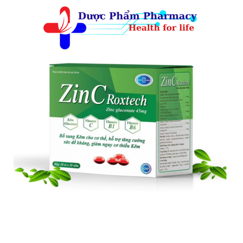 Viên Kẽm ZinC Roxtech 100 Viên chính hãng