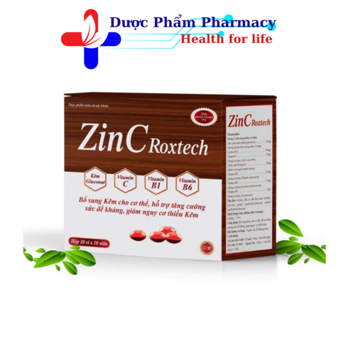Viên Kẽm ZinC Roxtech 100 Viên chính hãng