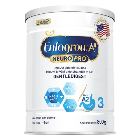 Sữa Enfagrow A2 NeuroPro số 3 800g (1 - 6 tuổi)