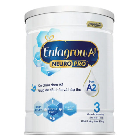 Sữa Enfagrow A2 NeuroPro số 3 800g (1 - 6 tuổi)