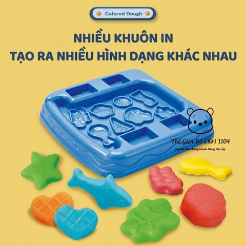 Bộ đất nặn làm mì cho bé chất liệu bột mì giúp bé phát triển sáng tạo và vận động tinh, thegioidochoi1104