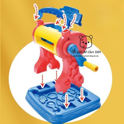 Bộ đất nặn làm mì cho bé chất liệu bột mì giúp bé phát triển sáng tạo và vận động tinh, thegioidochoi1104