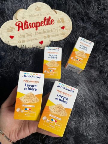 Levure de Bière Juvamine hộp 50v đẹp da , đẹp tóc