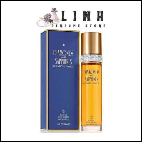 Nước hoa nữ Elizabeth Taylor Diamonds And Sapphires Eau De Toilette EDT 100ml - linhparfum.