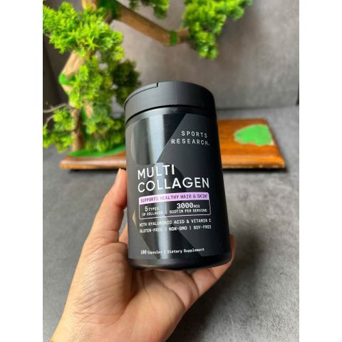Viên uống Sports Research Multi Collagen Complex SR Collagen 180 viên