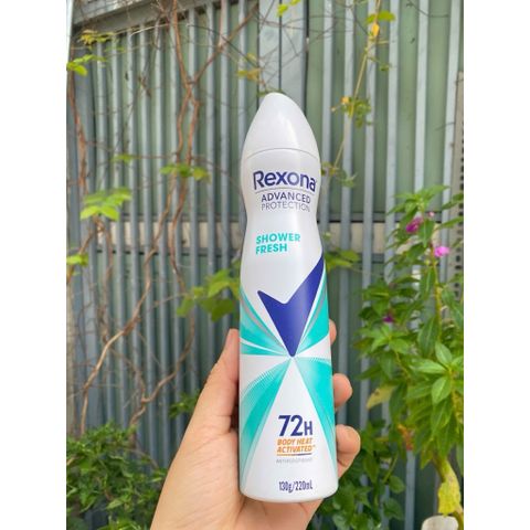 Xịt khử mùi Rexona Advanced Protection Shower Fresh dành cho nữ, dung tích 220m