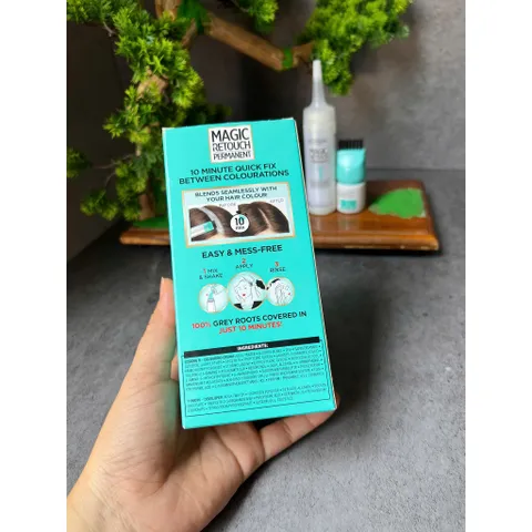 Nhuộm tóc che phủ tóc bạc L'Oréal Paris Magic Retouch Permanent màu 4 dark brown 659465