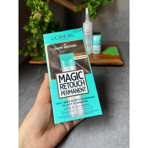 Nhuộm tóc che phủ tóc bạc L'Oréal Paris Magic Retouch Permanent màu 4 dark brown 659465
