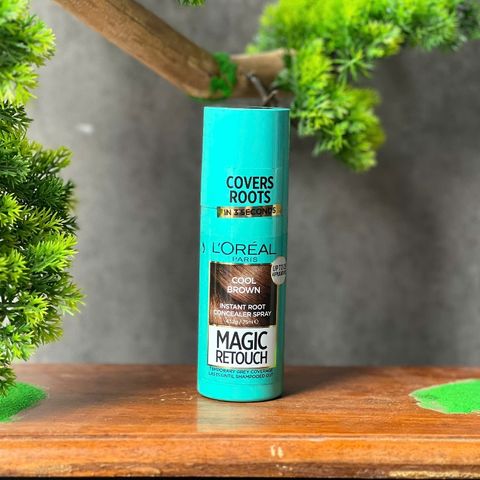 Xịt phủ bạc tạm thời cho tóc L'Oréal Paris Magic Retouch màu Cool Brown 659475