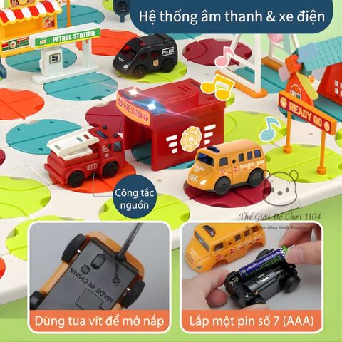 Đồ chơi lắp ráp đường ray mê cung Track Maze 52 chi tiết giúp bé phát triển tư duy logic