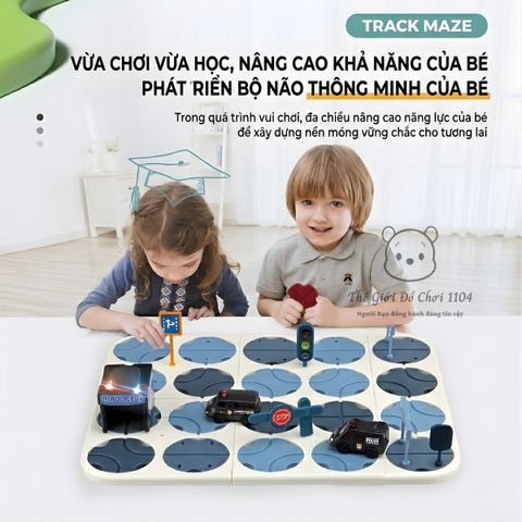 Đồ chơi lắp ráp đường ray mê cung Track Maze 52 chi tiết giúp bé phát triển tư duy logic