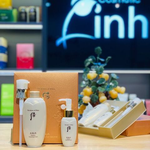 Set Sữa Rửa Mặt Whoo Tái Sinh Radiant Cleansing Foam 250ml 659716