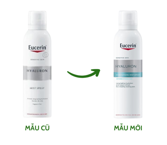 Xịt Dưỡng Ẩm Eucerin Cho Da Nhạy Cảm - Hyaluron Moisturizing Mist Spray