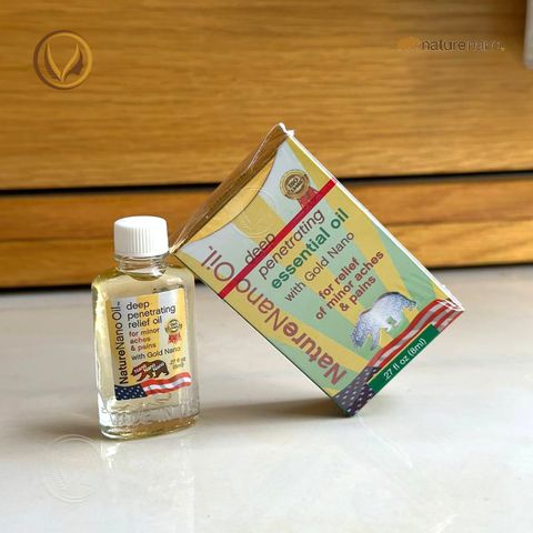 Dầu gió thiên nhiên hiệu con gấu Nhập khẩu chính hãng Mỹ Nature Nano Oil 8ml