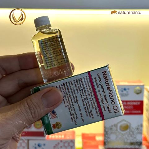 Dầu gió thiên nhiên hiệu con gấu Nhập khẩu chính hãng Mỹ Nature Nano Oil 8ml