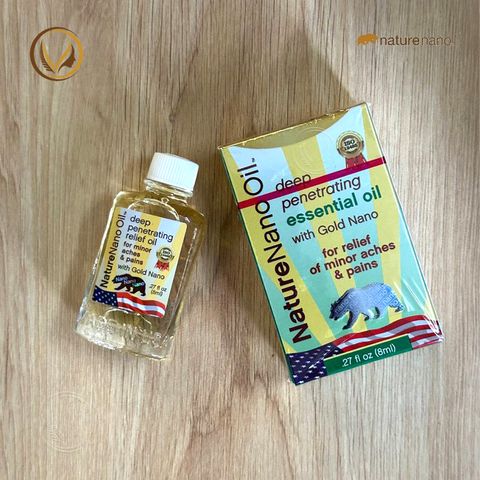 Dầu gió hiệu con gấu Xuất xứ Mỹ Nature Nano Oil 8ml - Nhập khẩu chính hãng tại Mỹ
