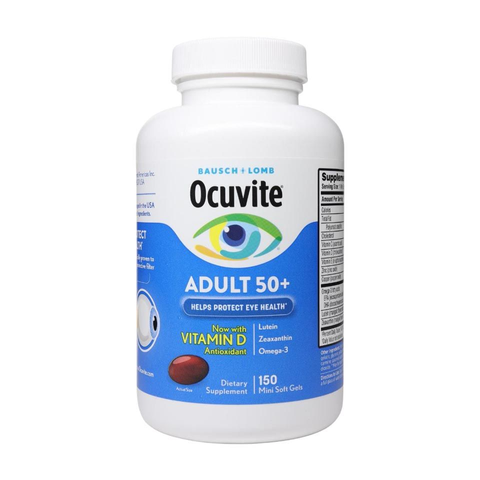 Viên Uống Bổ Mắt Ocuvite Adult 50+ Mỹ 50 viên