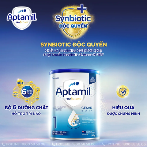 Aptamil Profutura Cesarbiotik 1 380g (0-12 tháng)