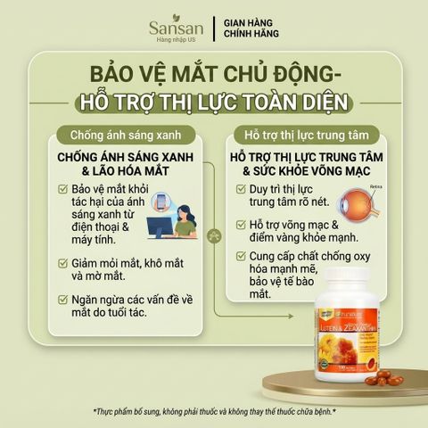 TPBVSK Trunature Lutein & Zeaxanthin Vision Complex 140 Viên, Bảo Vệ Võng Mạc, Giảm Ánh Sáng Xanh, Hỗ Trợ Thị Lực