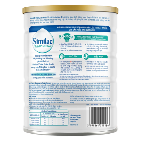 Sữa Similac Total Protection 0+ 800g (0 - 12 tháng)