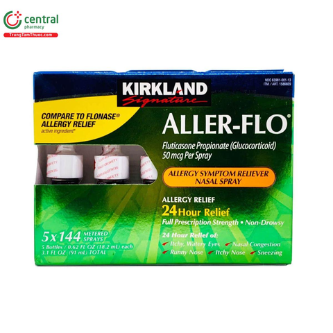 Lọ xịt viêm xoang mũi Kirkland Aller Flo của Mỹ