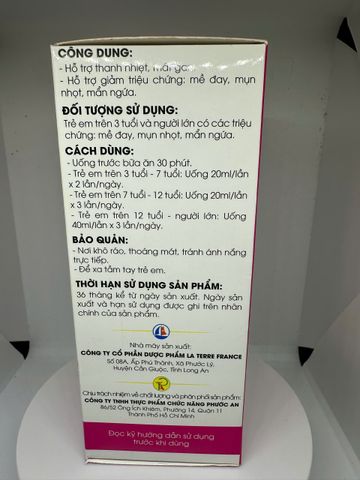 Mát Gan Thanh Nhiệt Phước An, 280 ml, Giúp giải độc, giảm mụn nhọt, vàng da, nóng gan