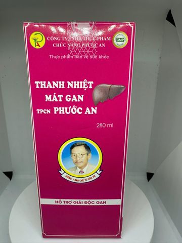 Mát Gan Thanh Nhiệt Phước An, 280 ml, Giúp giải độc, giảm mụn nhọt, vàng da, nóng gan
