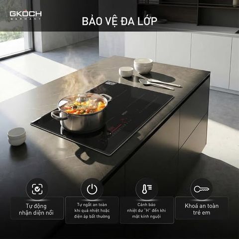 BẾP TỪ CAO CẤP 2 VÙNG NẤU GKÖCH 7372DS2 - 5400W