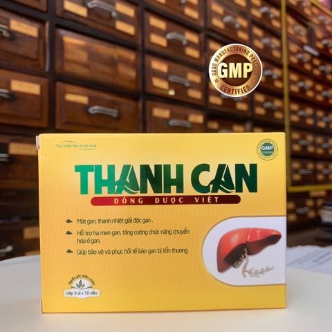 Thanh Can - Đông Dược Việt - Hạ men gan, bảo vệ, phục hồi tế bào bị tổn thương - Hộp 3 vỉ x 10 viên
