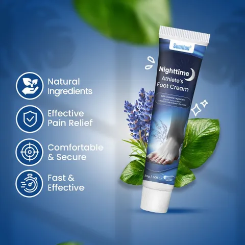 KEM BÔI NẤM ĂN CHÂN BAN ĐÊM–NIGHTTIME ATHLETE’S FOOT CREAM-THẢO MỘC 100%-ÊM-DỊU-NHẸ-RẺ[CHE TÊN KHI GIAO]