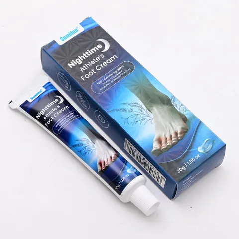 KEM BÔI NẤM ĂN CHÂN BAN ĐÊM–NIGHTTIME ATHLETE’S FOOT CREAM-THẢO MỘC 100%-ÊM-DỊU-NHẸ-RẺ[CHE TÊN KHI GIAO]