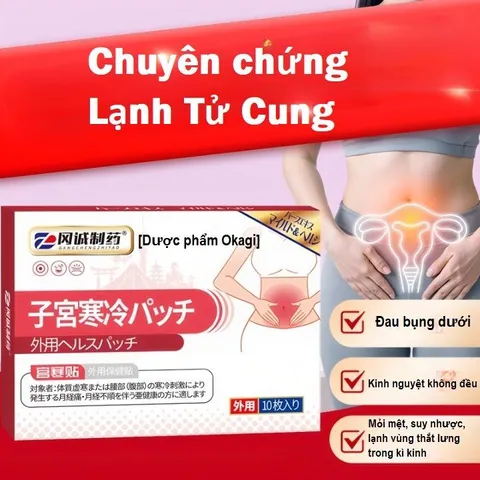 10 Miếng Dán Thảo Mộc Miyakan Nhật, Làm Ấm Tử Cung, Hết Đau Bụng Kinh, Ớn Lạnh Lưng... CHE TÊN KHI GIAO