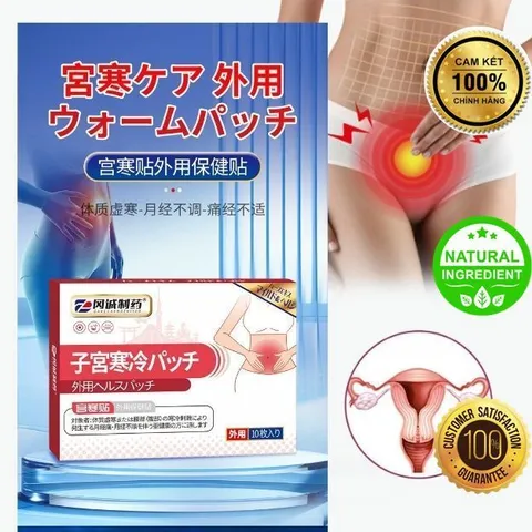 10 Miếng Dán Thảo Mộc Miyakan Nhật, Làm Ấm Tử Cung, Hết Đau Bụng Kinh, Ớn Lạnh Lưng... CHE TÊN KHI GIAO