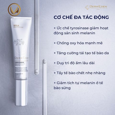 Kem giảm nám mờ thâm, dưỡng sáng da DermEden Lumixderm Brightening Cream 40ml