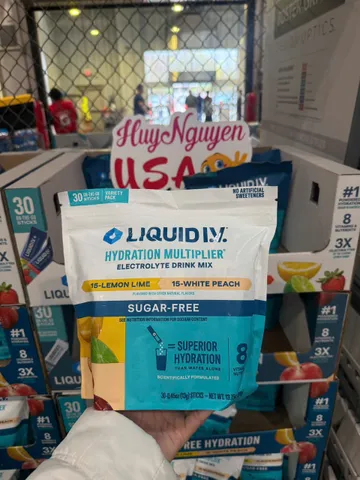 Bột Điện Giải Liquid I.V. Hydration Multiplier, 30 Gói, Sugar Free.