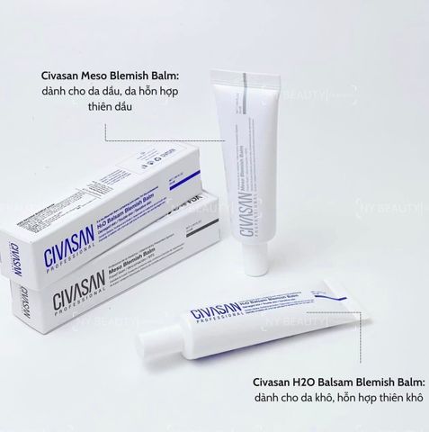 Kem Dưỡng Da Civasan H2O Balsam/ Meso Blemish Balm (35ml) – Kem Dưỡng Nâng Tone Phục Hồi Da
