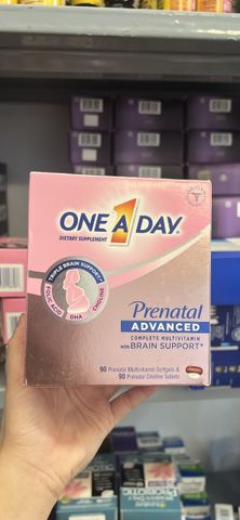 Viên bổ cho bà bầu One A Day Prenatal Advanced Multivitamin + Choline 60 Gels + 60 Tablets